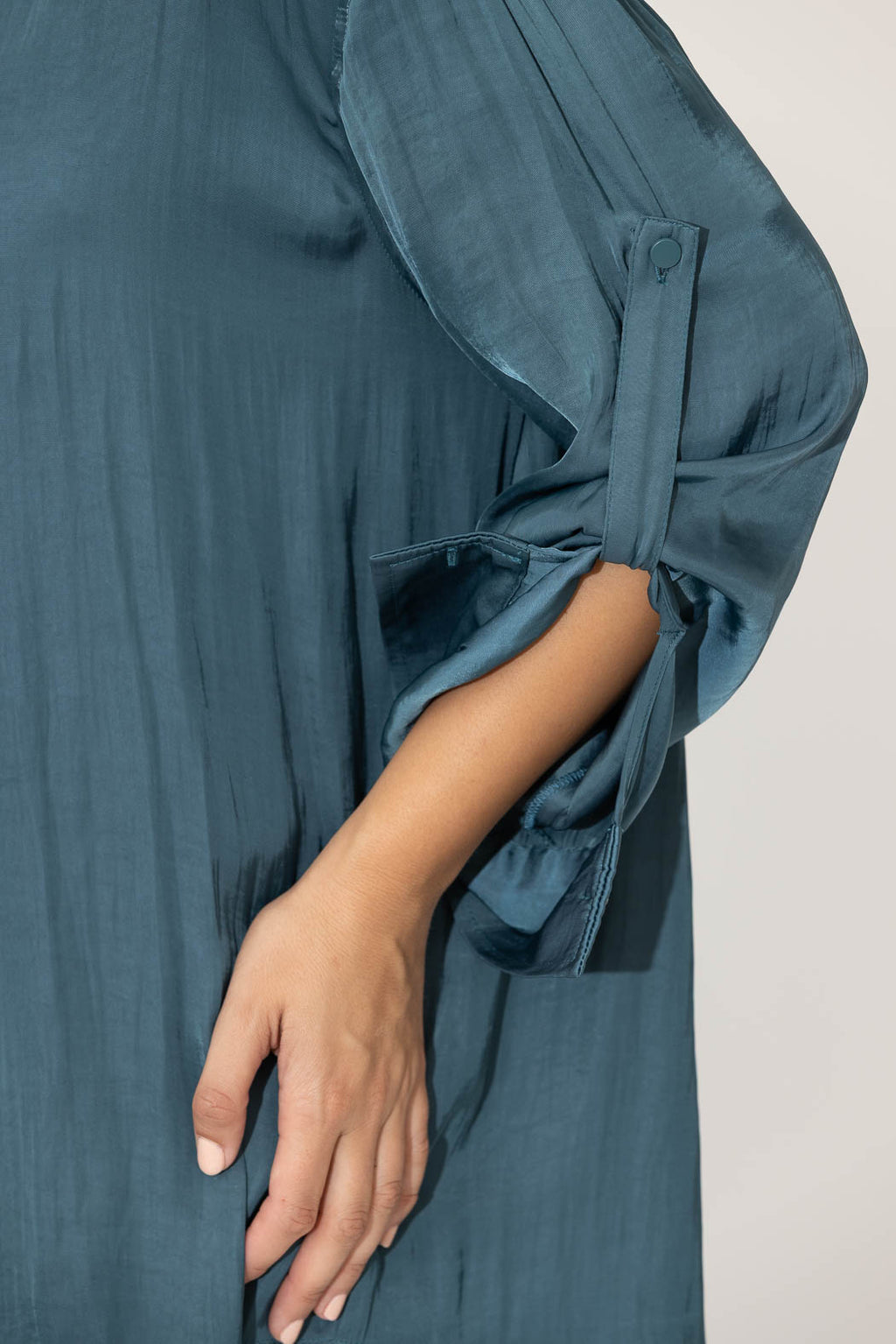 Teal Glow Slouch Shirt