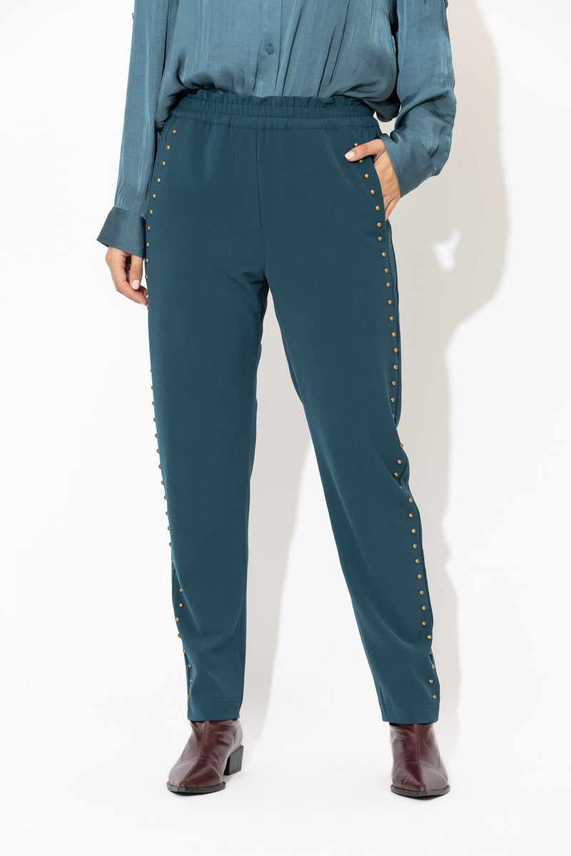 Teal Stud Pant