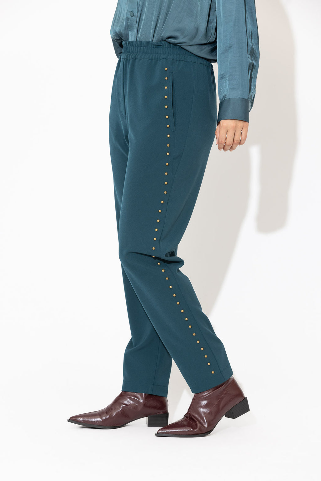 Teal Stud Pant