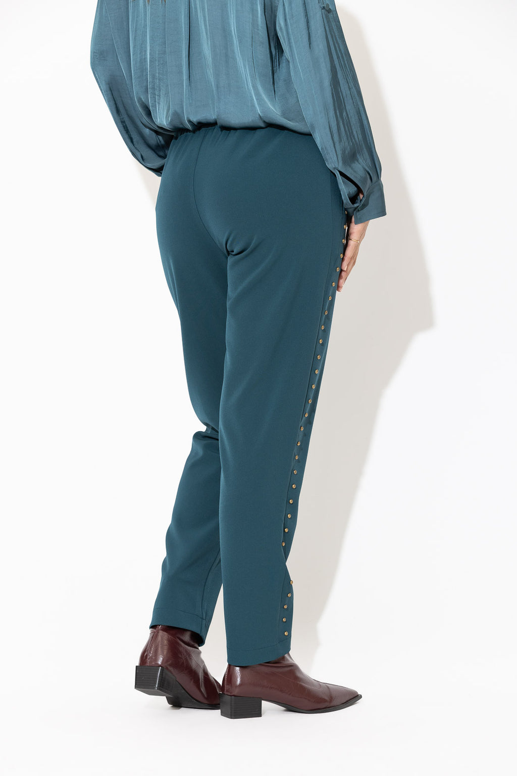 Teal Stud Pant