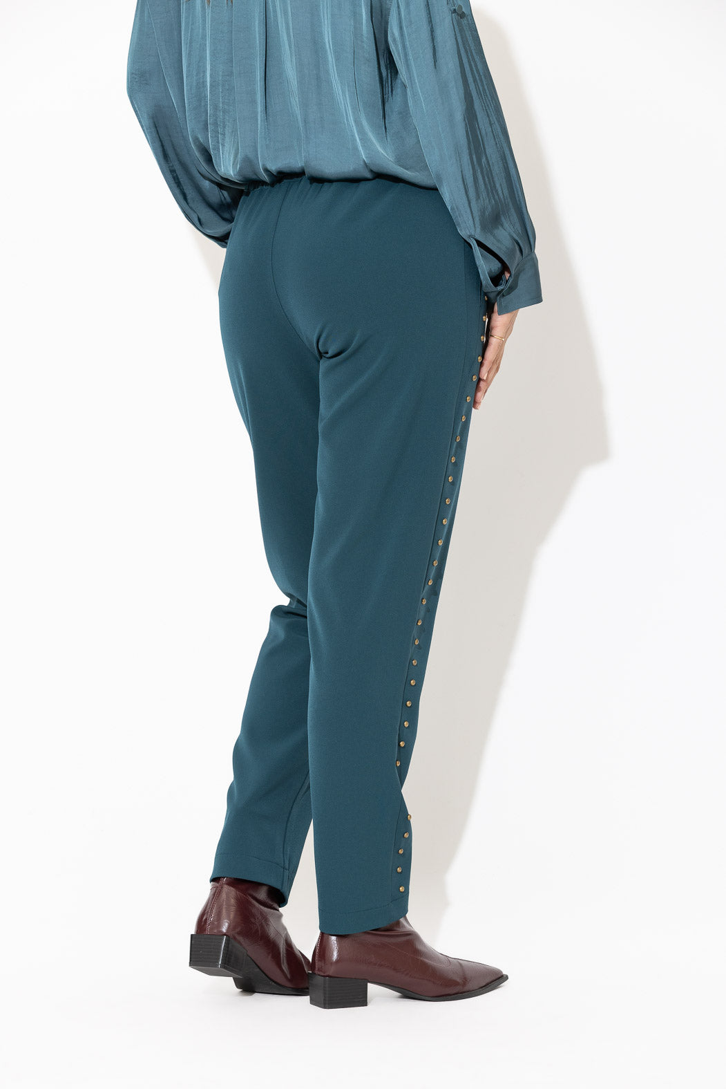 Teal Stud Pant