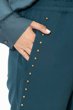 Teal Stud Pant
