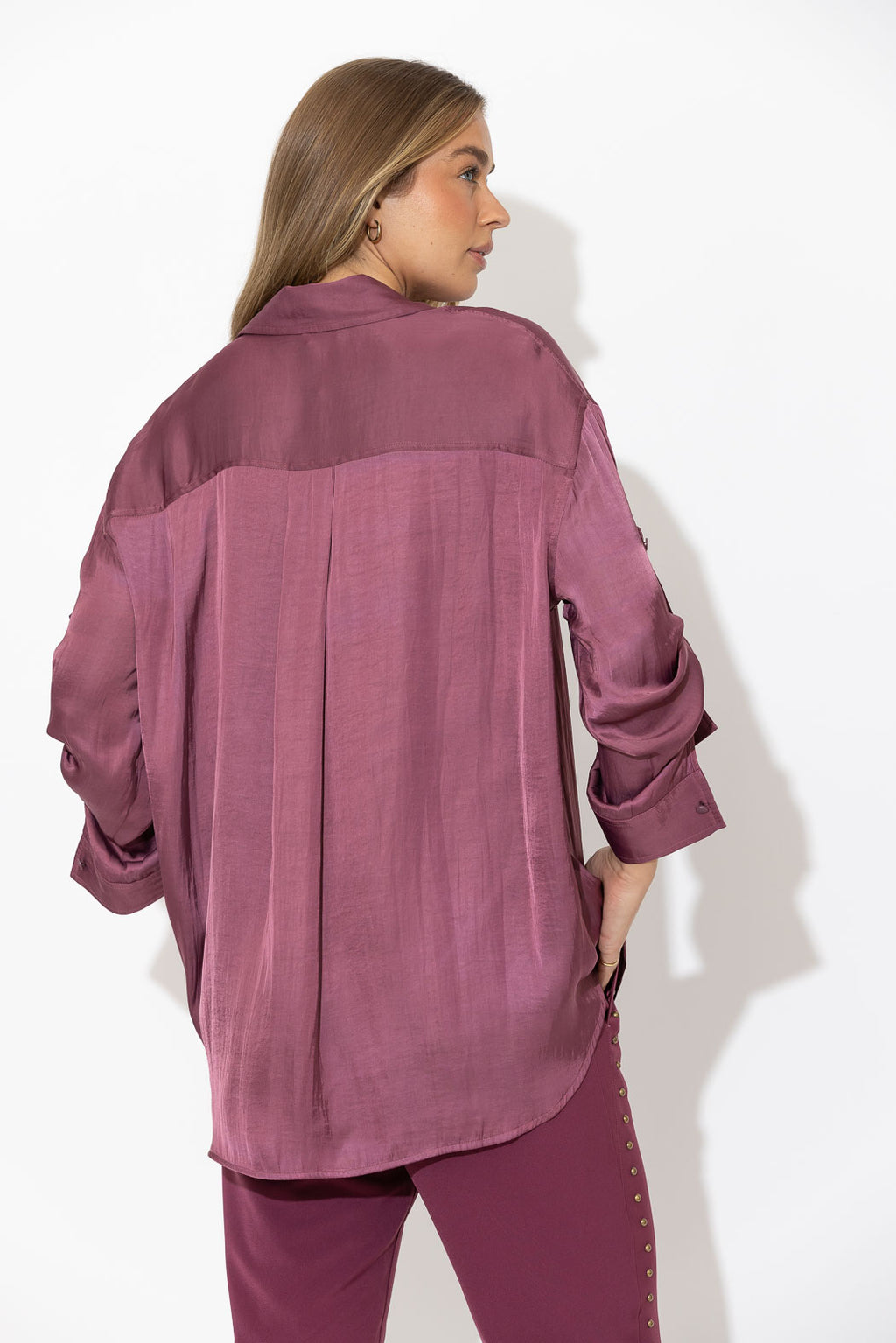 Rose Glow Slouch Shirt