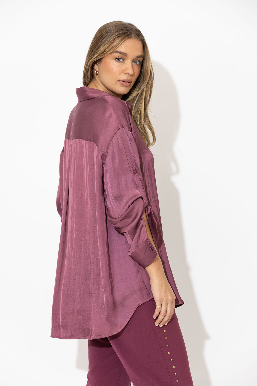 Rose Glow Slouch Shirt