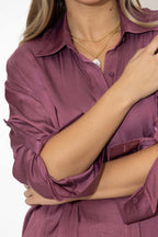 Rose Glow Slouch Shirt