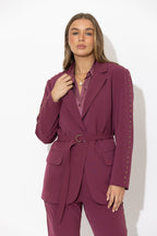 Rose Stud Boyfriend Blazer