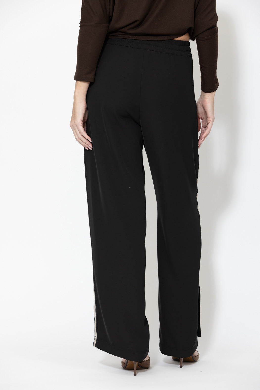 Black Euro Pintuck Sport Pant