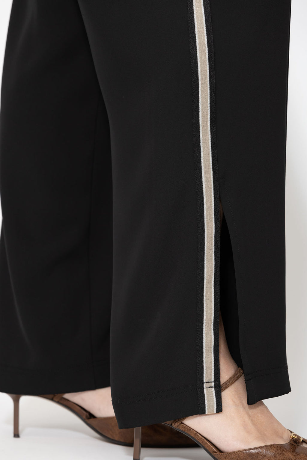Black Euro Pintuck Sport Pant