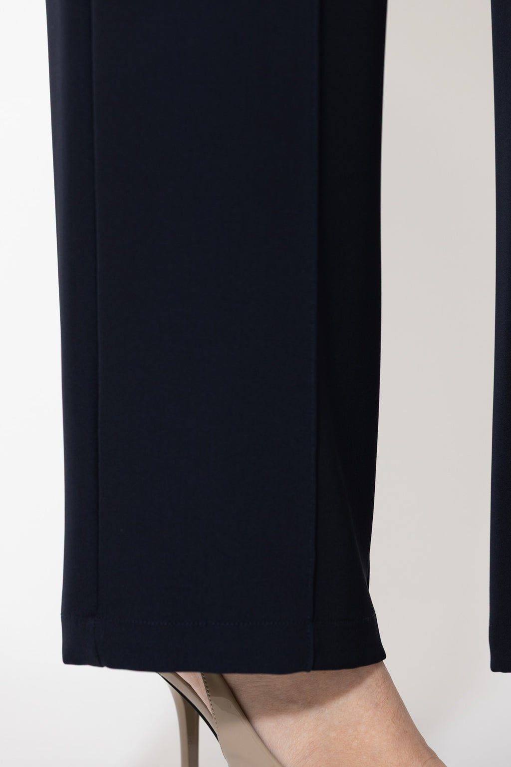 Navy Lustra Pintuck Pant