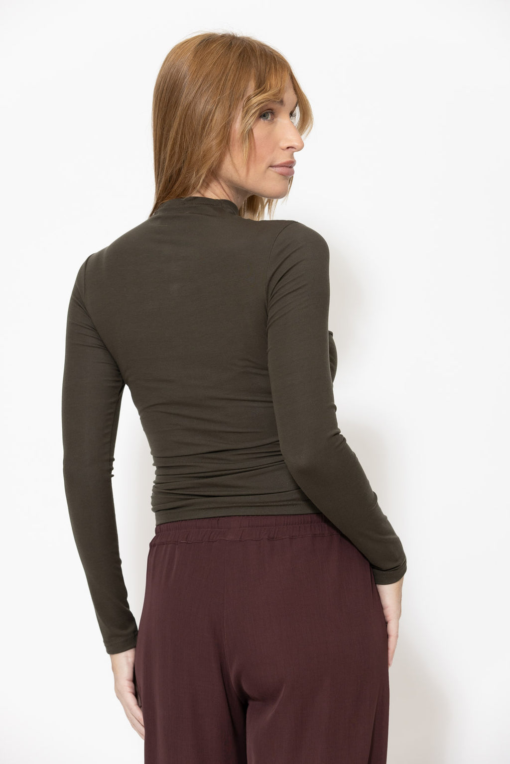 Khaki Tencel Livvie Top