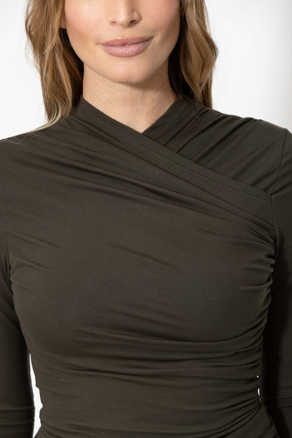 Khaki Tencel Livvie Top