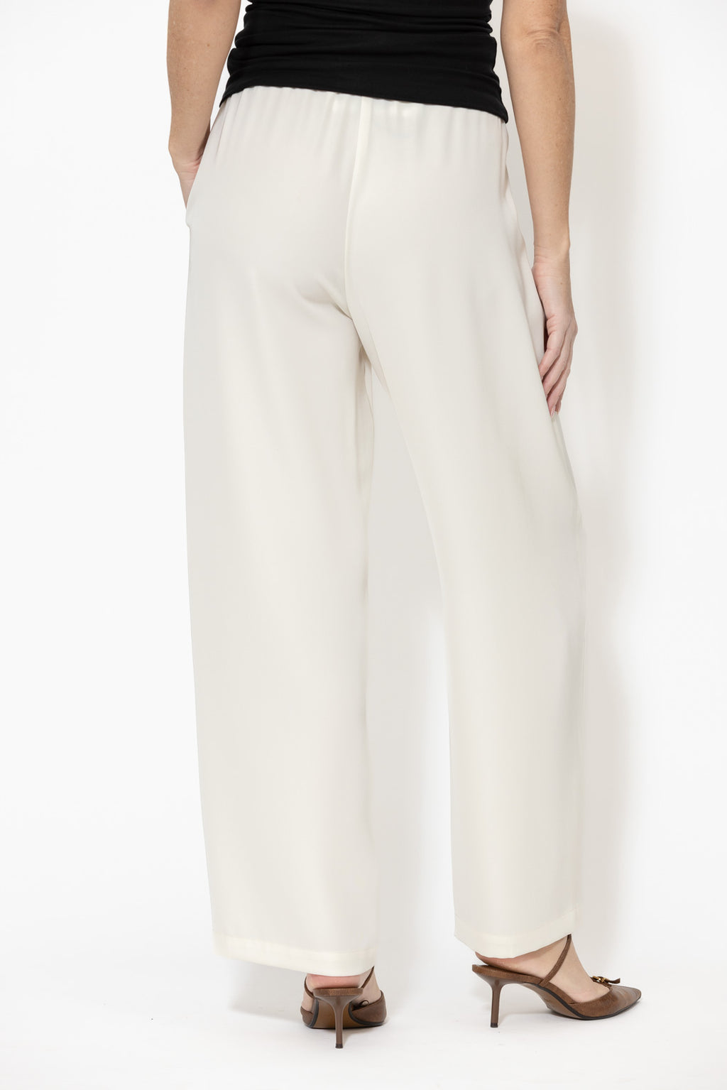 Ivory Lustra Pintuck Pant
