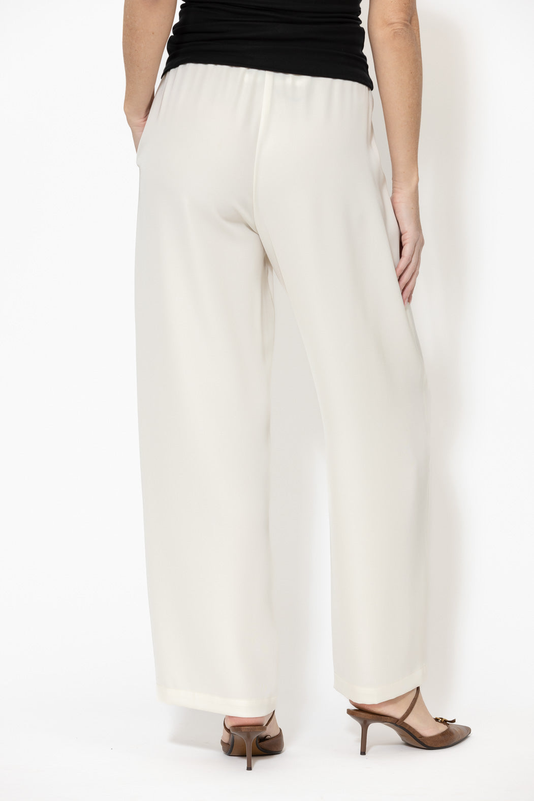 Ivory Lustra Pintuck Pant