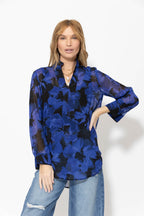 Purple Longline Blogger Shirt