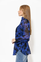 Purple Longline Blogger Shirt