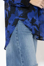 Purple Longline Blogger Shirt