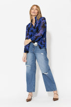 Purple Longline Blogger Shirt