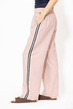 Pink Linen Stripe Pant