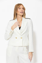 Ivory Euro Tux Blazer