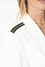 Ivory Euro Tux Blazer