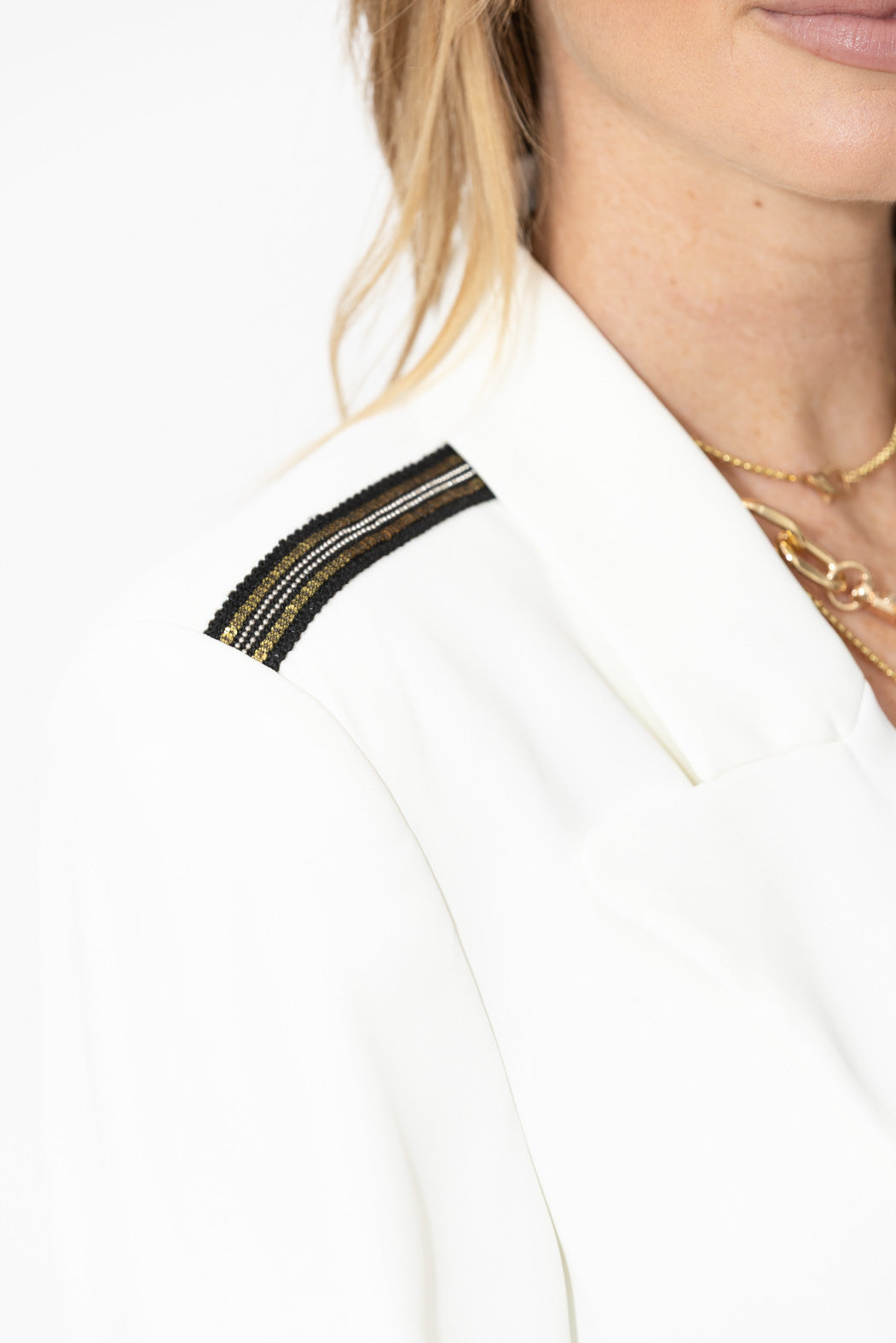 Ivory Euro Tux Blazer