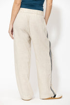Oatmeal Linen Stripe Pant