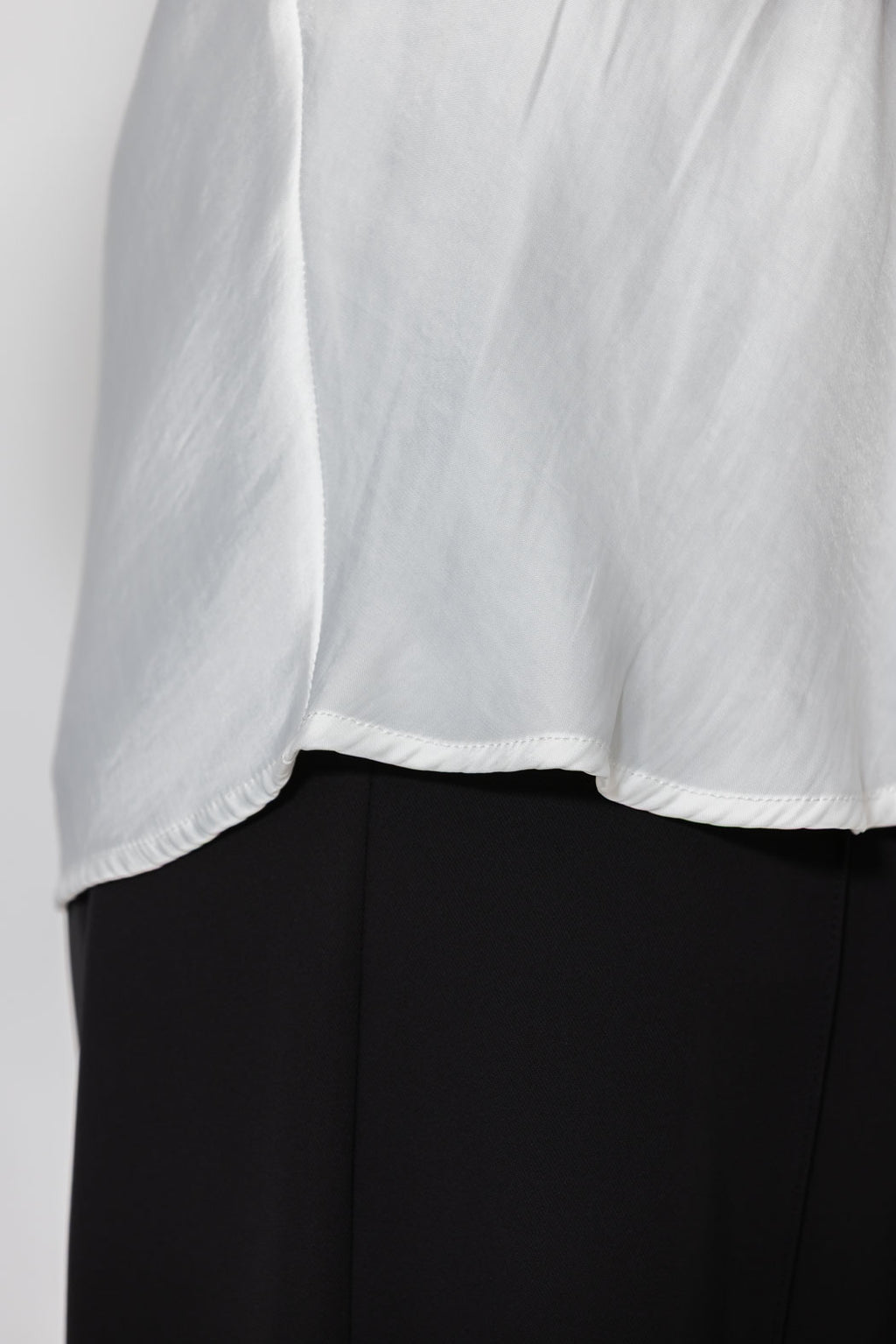 White Silky Bias Cami