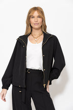 Black Euro Athleisure Jacket
