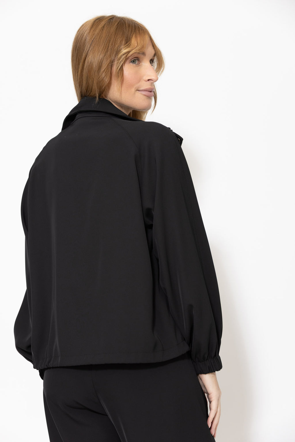 Black Euro Athleisure Jacket