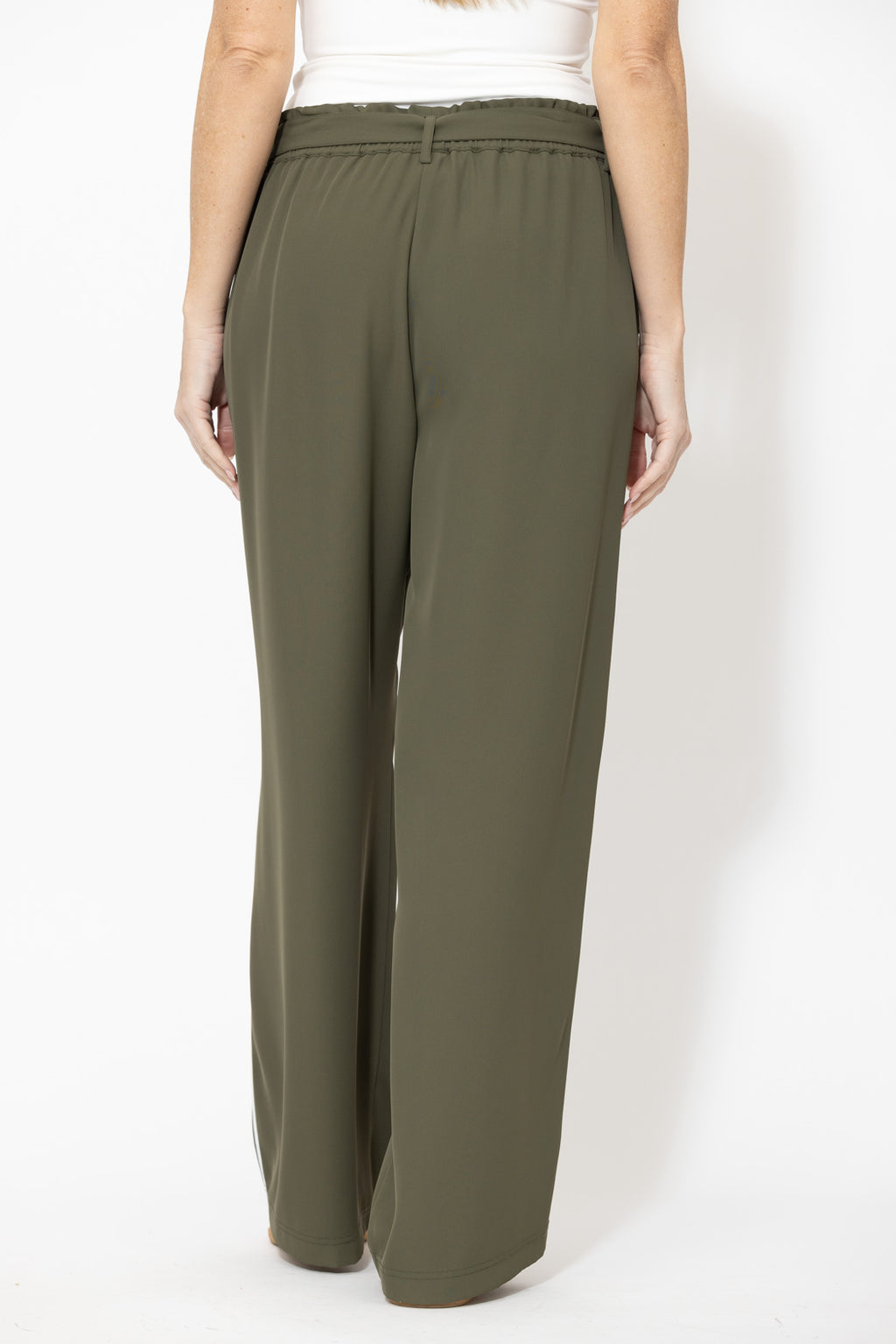 Khaki Euro Pintuck Sport Pant