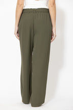Khaki Euro Pintuck Sport Pant