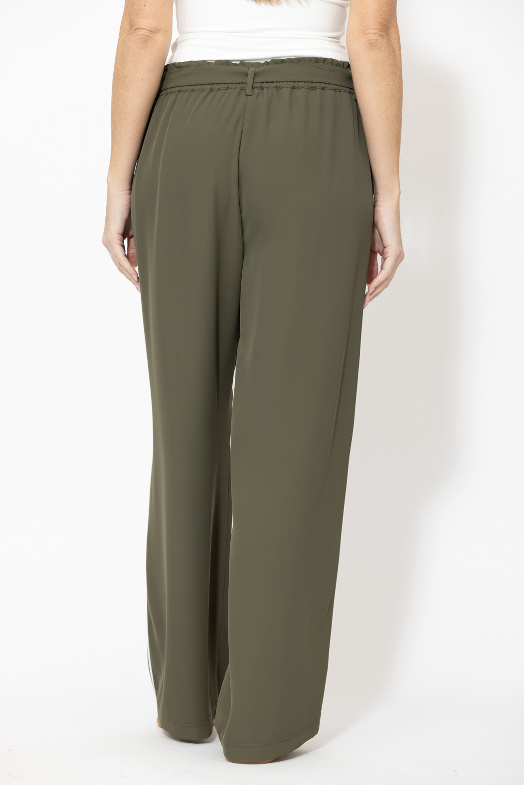 Khaki Euro Pintuck Sport Pant
