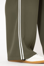 Khaki Euro Pintuck Sport Pant