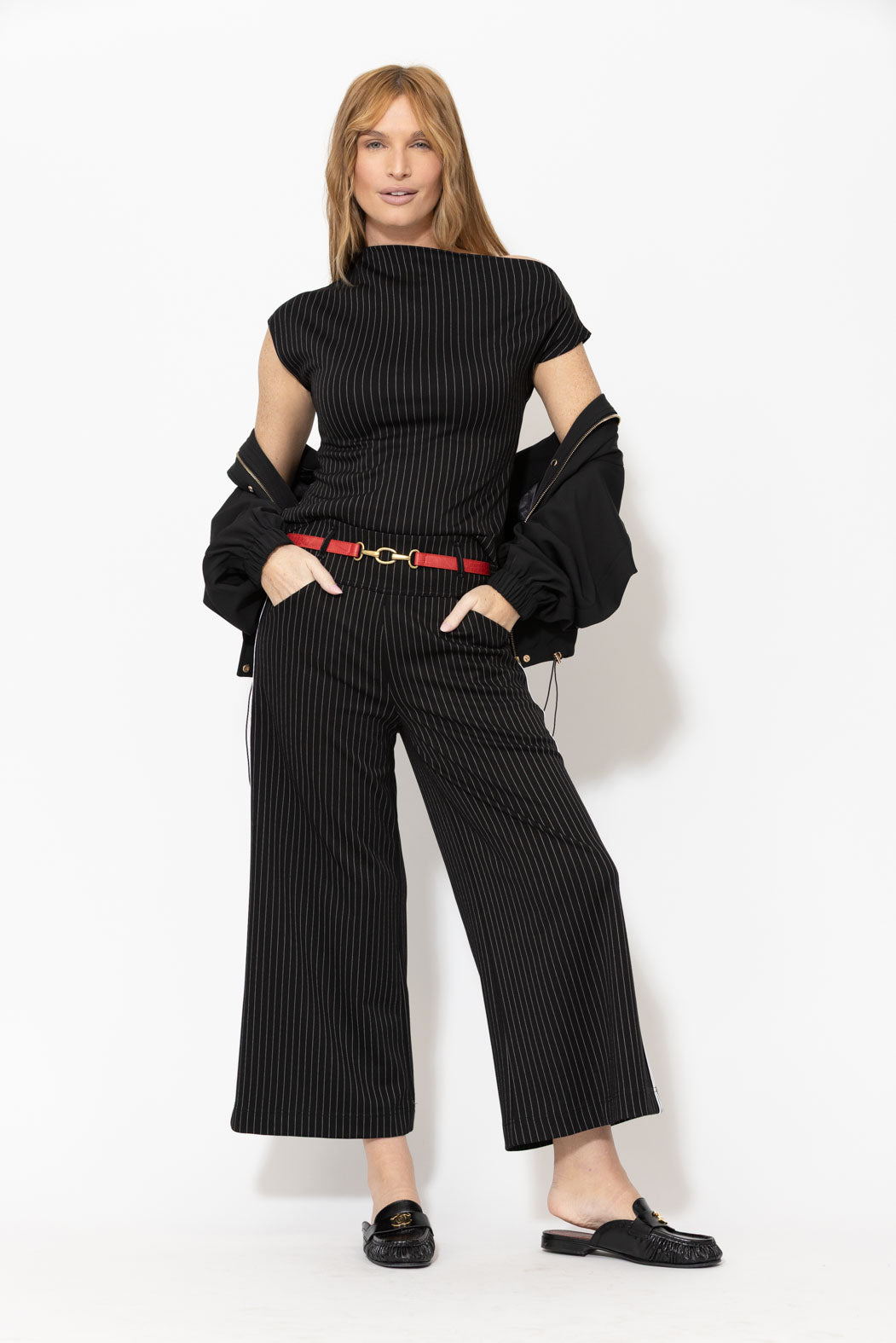 Pinstripe Jet Culotte