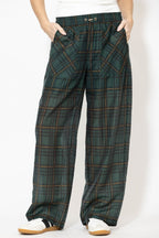Milano Check Tencel Linen Pant