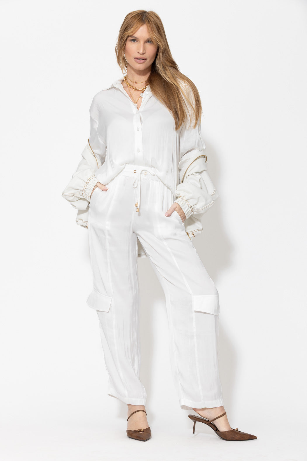 White Glow Cargo Pant
