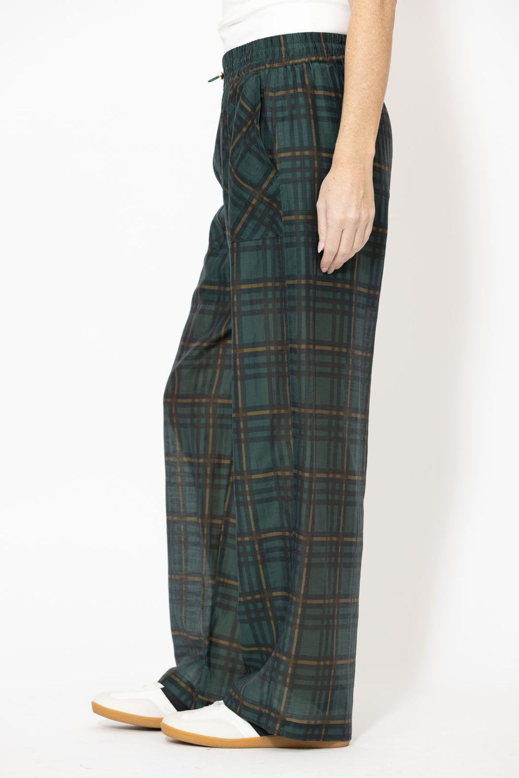 Milano Check Tencel Linen Pant