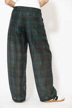 Milano Check Tencel Linen Pant