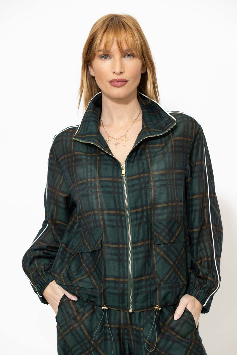 Milano Check Tencel Linen Jacket