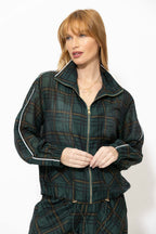 Milano Check Tencel Linen Jacket