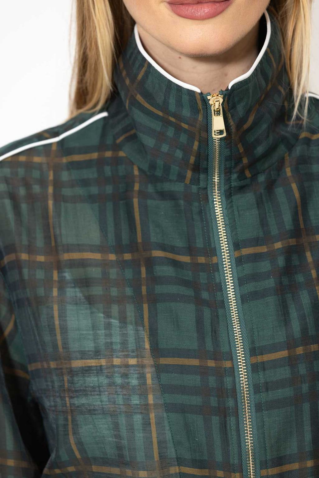 Milano Check Tencel Linen Jacket