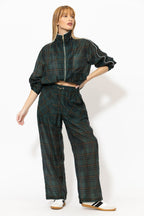 Milano Check Tencel Linen Pant
