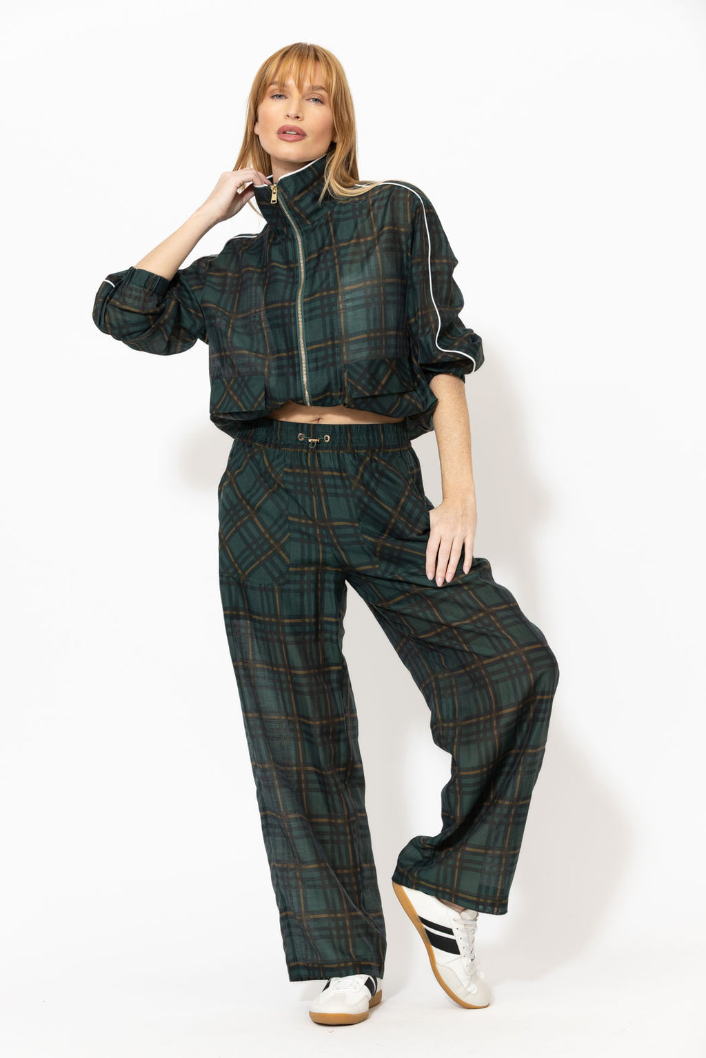 Milano Check Tencel Linen Jacket