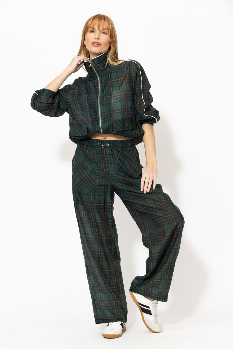 Milano Check Tencel Linen Jacket