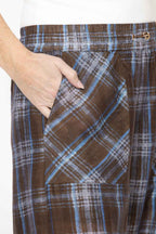 Venice Check Tencel Linen Pant