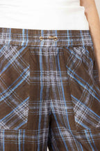 Venice Check Tencel Linen Pant