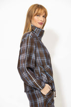 Venice Check Tencel Linen Jacket