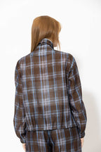 Venice Check Tencel Linen Jacket