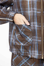 Venice Check Tencel Linen Jacket