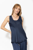 Navy Glow Bias Cami